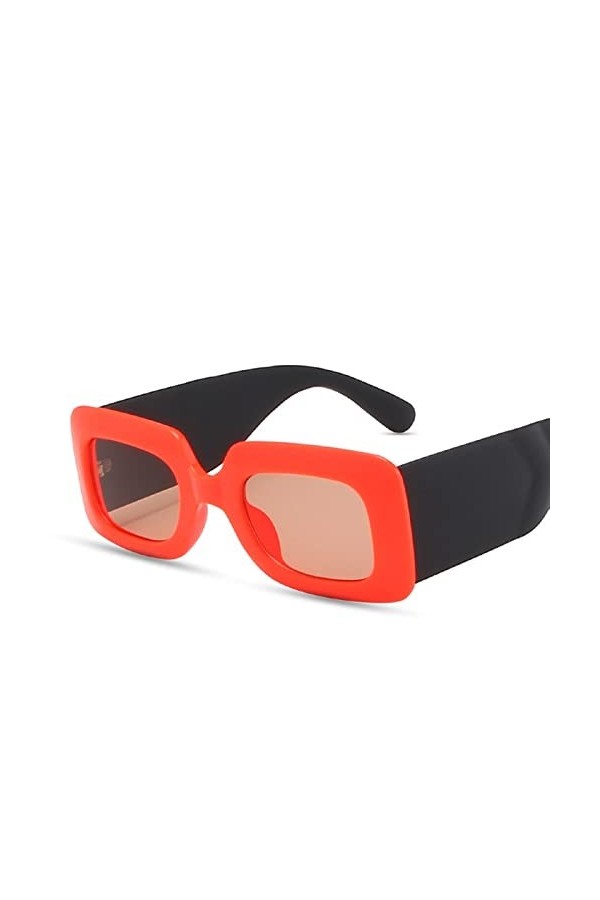Lunettes de soleil rétro à grande monture for hommes et femmes, for vacances en plein air, tendance, Shopping, cadeau Color 