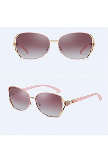 MAJUN Lunettes de Soleil de Femme Mode Sauvage, Conduite Lunettes Shades for Dames, Lunettes de Soleil à Monture polarisants 