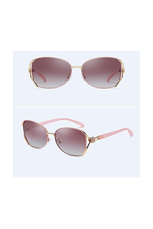 MAJUN Lunettes de Soleil de Femme Mode Sauvage, Conduite Lunettes Shades for Dames, Lunettes de Soleil à Monture polarisants 