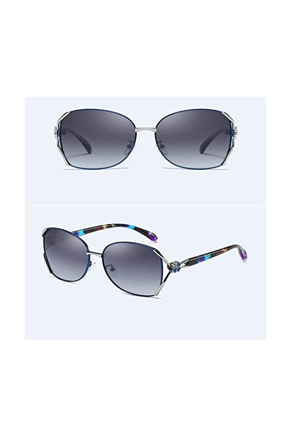 MAJUN Lunettes de Soleil de Femme Mode Sauvage, Conduite Lunettes Shades for Dames, Lunettes de Soleil à Monture polarisants 