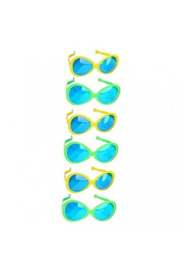 ABOOFAN 6 Pcs Lunettes Drôles Décor Lunettes De Soleil En Plastique Lunettes De Soleil De Mode Nouveauté Lunettes De Fête Lun