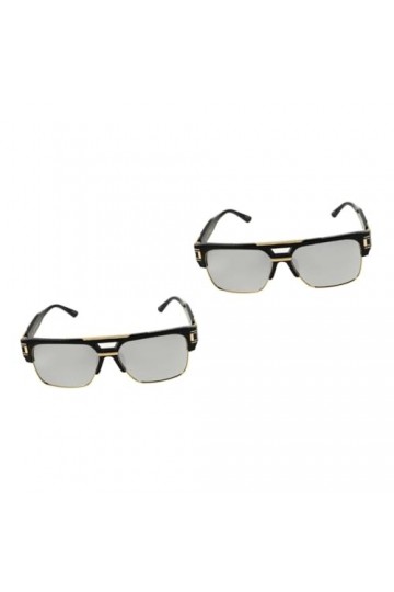 USHOBE 2Pcs Lunettes De Soleil Pour Hommes Dames Lunettes De Soleil Hommes Carrés Lunettes De Pêche Lunettes De Soleil À La M