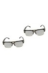 USHOBE 2Pcs Lunettes De Soleil Pour Hommes Dames Lunettes De Soleil Hommes Carrés Lunettes De Pêche Lunettes De Soleil À La M
