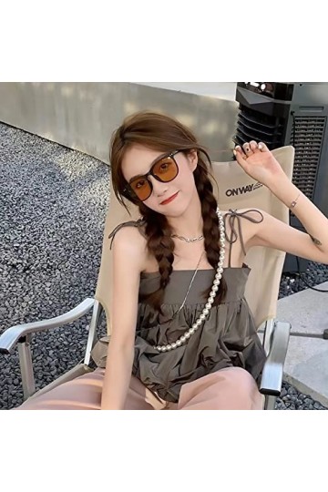 Dollger lunettes de soleil pliables polarisées surdimensionnées lunettes de soleil carrées femmes grandes lunettes TR90 cadre