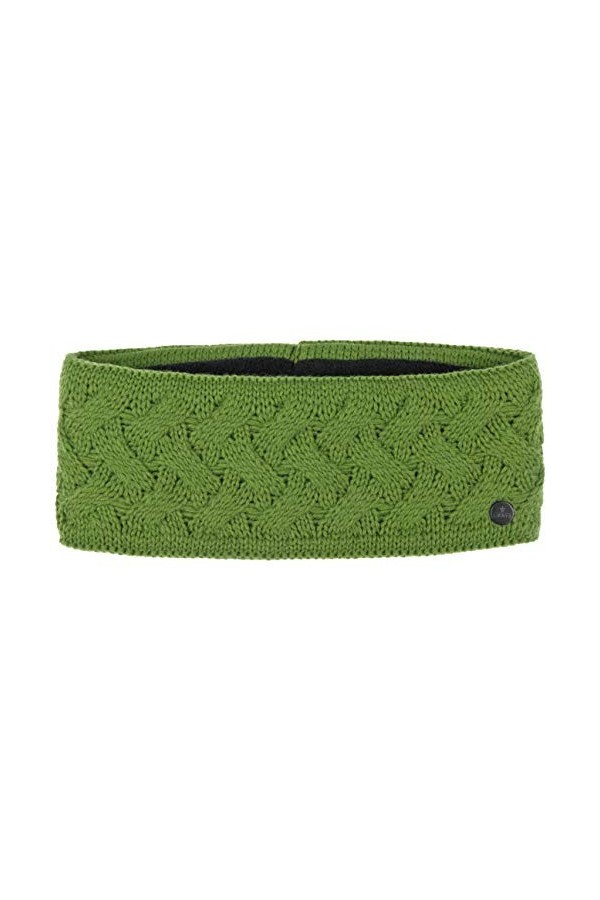 LIERYS Fauske Bandeau pour femme avec laine vierge 55-60 cm – Fabriqué en Allemagne – 10,5 cm de large – Doublure intérieure 