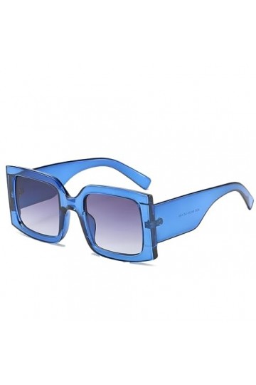 No Name Ltd Lolita Lunettes de soleil carrées surdimensionnées rétro pour femmes, hommes, enfants, Jante bleue, Oversized