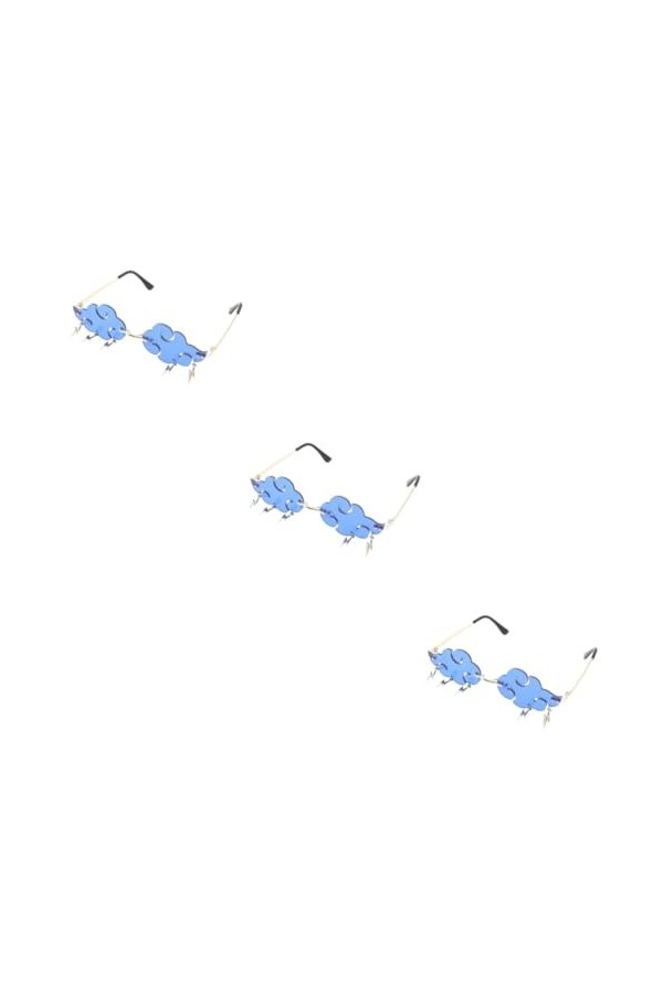 ABOOFAN 3Pcs Pas De Lunettes De Soleil Femmes Lunettes Cosplay Lunettes Lunettes De Soleil À La Mode Lunettes De Soleil Drôle