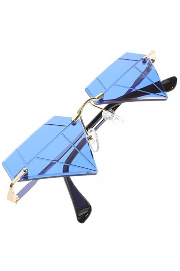 USHOBE 4 Paires De Lunettes En Forme De Diamant Lunettes De Nouveauté Lunettes De Soleil De Mode Pour Femmes Lunettes De Fête