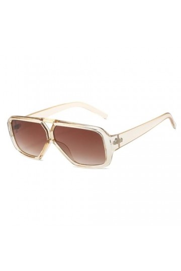 MUTYNE Double ponts carrés femmes couleur bonbon lunettes de soleil nuances UV400 mode dégradé miroir hommes lunettes de sole