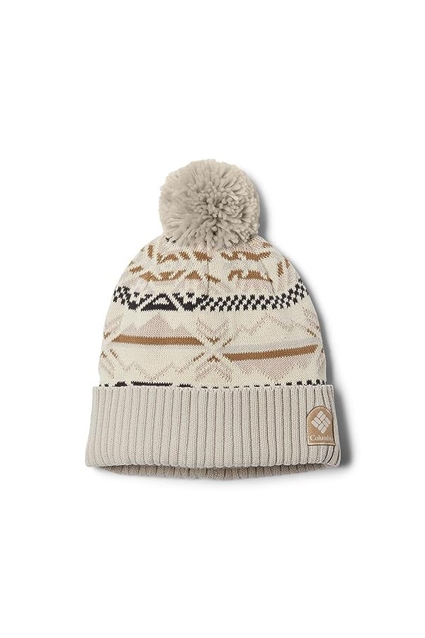 Columbia Bonnet Palmer Peak Pom, Pics à Carreaux Nocturnes, pêche fanée, Taille Unique Mixte