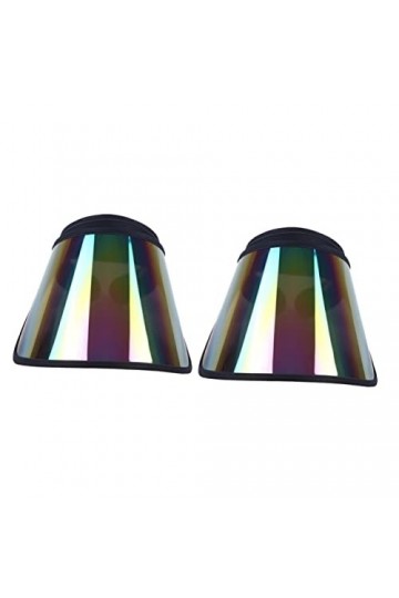 INOOMP Lot de 2 pare-soleil réglables en PVC anti-UV pour femme - Unisexe - Pour sports et voyages