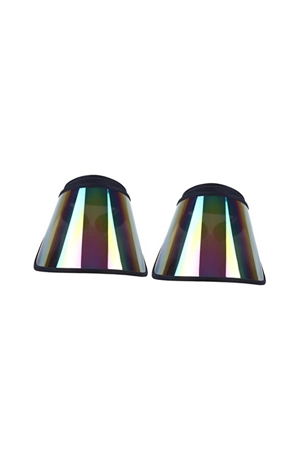 INOOMP Lot de 2 pare-soleil réglables en PVC anti-UV pour femme - Unisexe - Pour sports et voyages