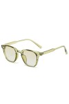 MUTYNE Mode Carré Femmes Lunettes De Soleil Vintage Clair Océan Dégradé Lentille Hommes Nuances UV400 Rivets Lunettes De Sole