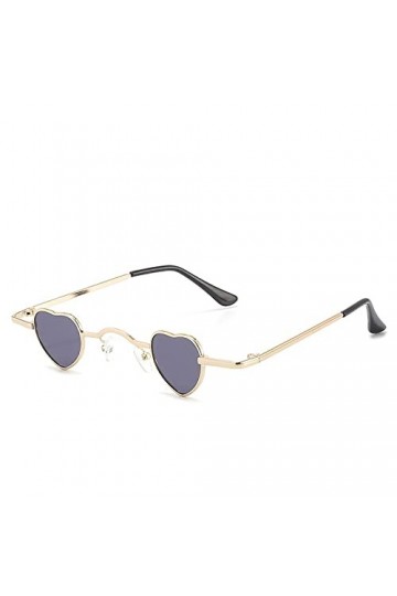 HCHES Petites lunettes tendance féminine hip hop lunettes de soleil rétro petit amour lunettes de soleil drôles lunettes de s
