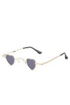 HCHES Petites lunettes tendance féminine hip hop lunettes de soleil rétro petit amour lunettes de soleil drôles lunettes de s