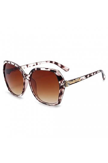 EkeNoz Grand Cadre carré Femme Conduite Lunettes de Soleil Banlieue Tendance UV400 Lunettes de Soleil Cadeau Color : A, Size