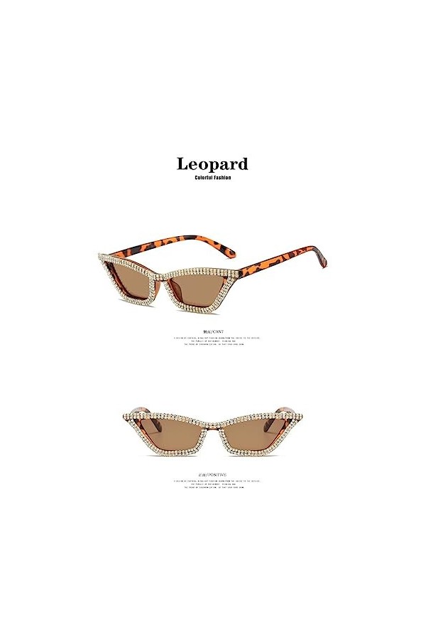 Lunettes de soleil vintage œil de chat pour femmes, lunettes de soleil à la mode, carrées rétro, lunettes de soleil en diaman