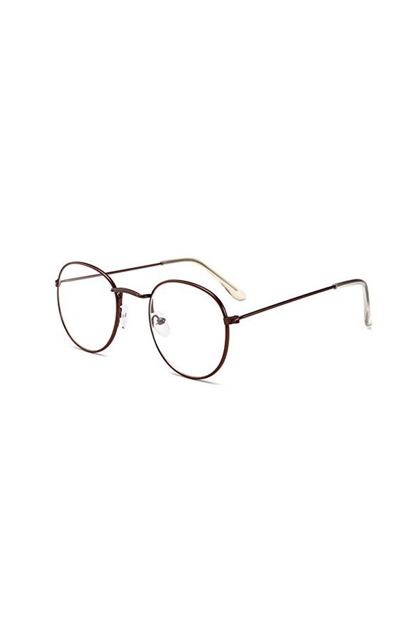 YIERJIU Lunettes Classique Petit Cadre Lunettes de Soleil Rondes Femmes/Hommes Marque Designer Alliage Miroir Lunettes de Sol