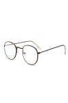 YIERJIU Lunettes Classique Petit Cadre Lunettes de Soleil Rondes Femmes/Hommes Marque Designer Alliage Miroir Lunettes de Sol