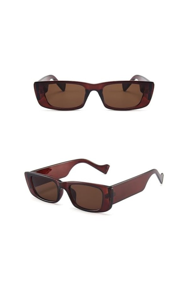 MUTYNE Lunettes de Soleil rectangulaires de Luxe rétro Femmes Vintage Petit Cadre Lunettes de Soleil Dames Classique carré à