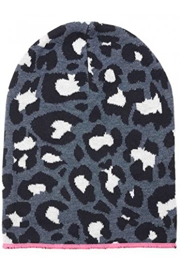 Zwillingsherz Bonnet Slouch avec coton Bonnet tricoté de qualité supérieure avec design Leo pour femme, fille, garçon 2020 Ta