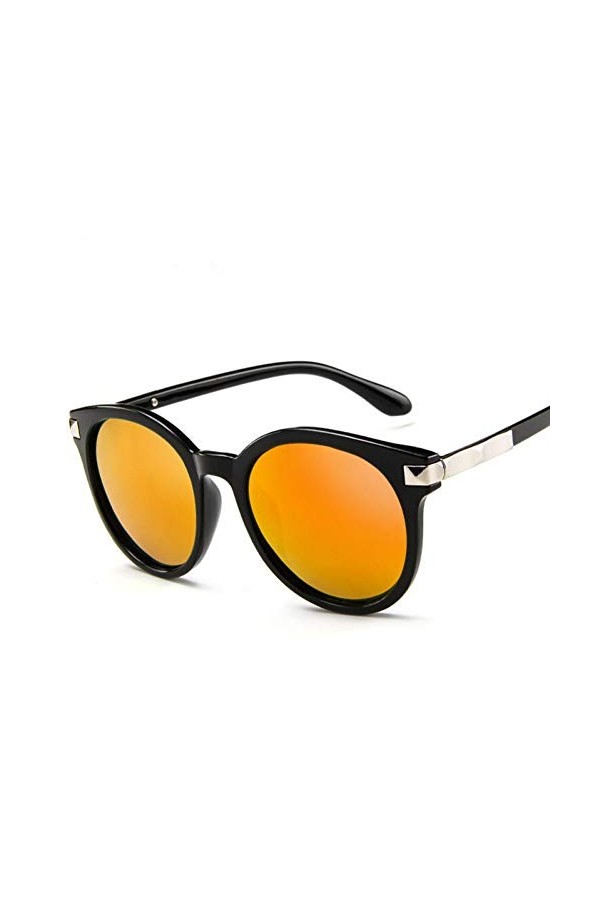 YIERJIU Lunettes Lunettes de Soleil étoiles Femmes Marque Designer Mode Revêtement Miroir Cateye Lunettes de Soleil Femme Rét