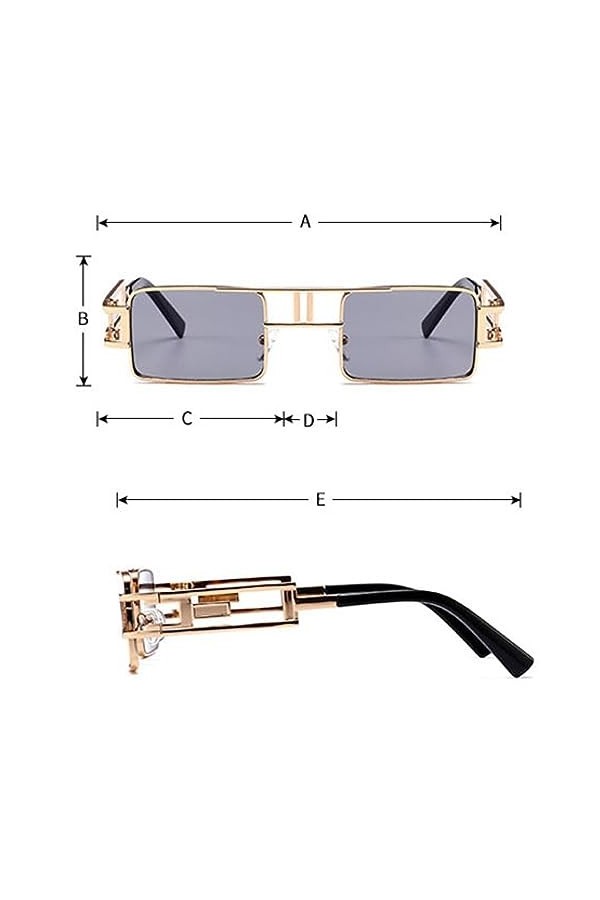 QQLADY Lunettes De Soleil Pour Femmes, Lunettes De Soleil Carrées, Lunettes De Soleil À La Mode Européenne Et Américaine, Lun