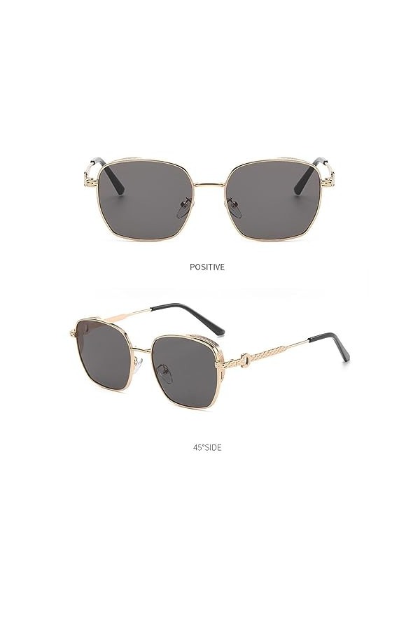 QQLADY Lunettes De Soleil Pour Femmes, Lunettes De Soleil Simples Européennes Et Américaines, Lunettes De Soleil Carrées, Lun