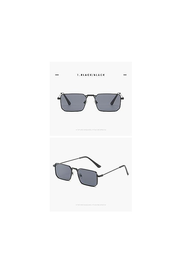 QQLADY Lunettes De Soleil Pour Hommes Et Femmes, Lunettes De Soleil Européennes Et Américaines, Lunettes De Soleil Carrées, V