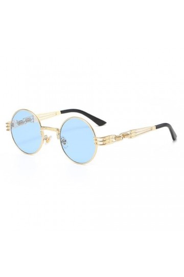 QQLADY Lunettes De Soleil Pour Femmes, Lunettes De Soleil Européennes Et Américaines, Lunettes De Soleil À Monture Ronde, Lun