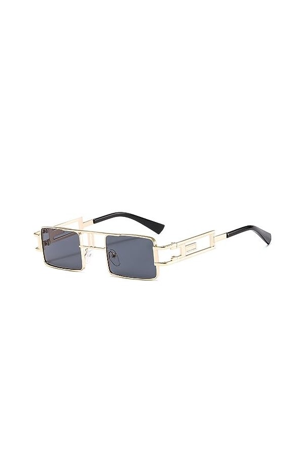 QQLADY Lunettes De Soleil Pour Femmes, Lunettes De Soleil À Monture Carrée, Lunettes De Soleil Punk, Lunettes De Soleil De St