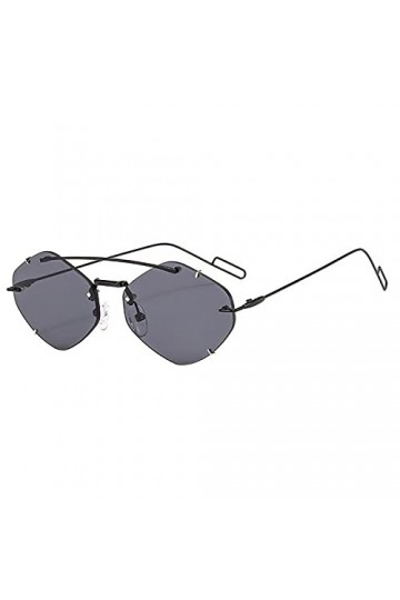 QQLADY Lunettes De Soleil Pour Hommes Et Femmes, Lunettes De Soleil Sans Monture, Design Irrégulier, Lunettes De Soleil Perso