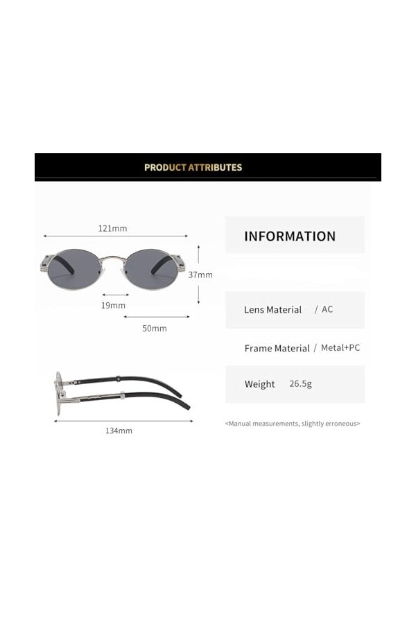 QQLADY Lunettes De Soleil Tendance Pour Hommes Et Femmes, Lunettes De Soleil Européennes Et Américaines, Lunettes De Soleil O