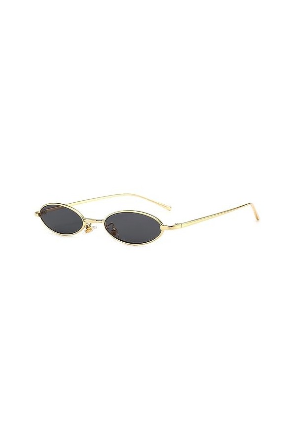 QQLADY Lunettes De Soleil Pour Hommes Et Femmes, Lunettes De Soleil Ovales, Lunettes De Soleil À Petite Monture Pour Les Voya
