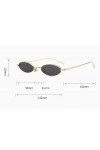QQLADY Lunettes De Soleil Pour Hommes Et Femmes, Lunettes De Soleil Ovales, Lunettes De Soleil À Petite Monture Pour Les Voya