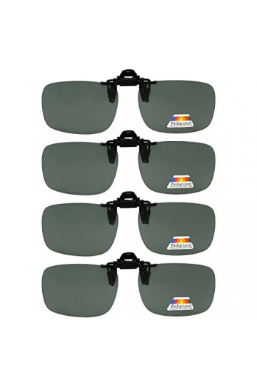 eyekepper Lot de 4 sur-lunette de soleil Polarisee 60x43 MM