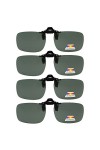 eyekepper Lot de 4 sur-lunette de soleil Polarisee 60x43 MM