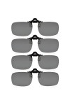 eyekepper Lot de 4 sur-lunette de soleil Polarisee 60x43 MM