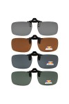 eyekepper Lot de 4 sur-lunette de soleil Polarisee 60x43 MM