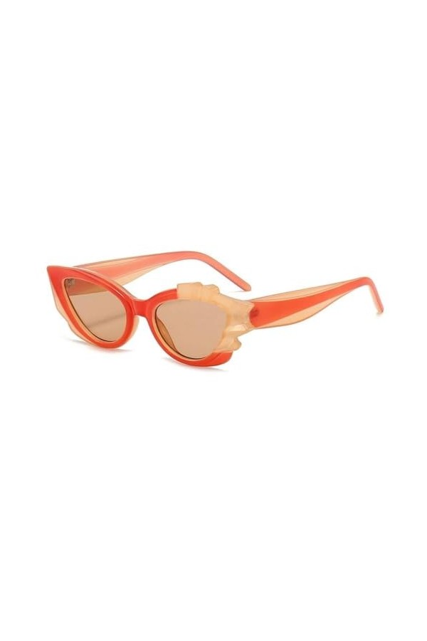 Lunettes de Soleil Oeil de Chat à la Mode Femmes Vintage Couleur Bonbon Lunettes de Soleil rétro Nuances à la Mode, C5, Taill
