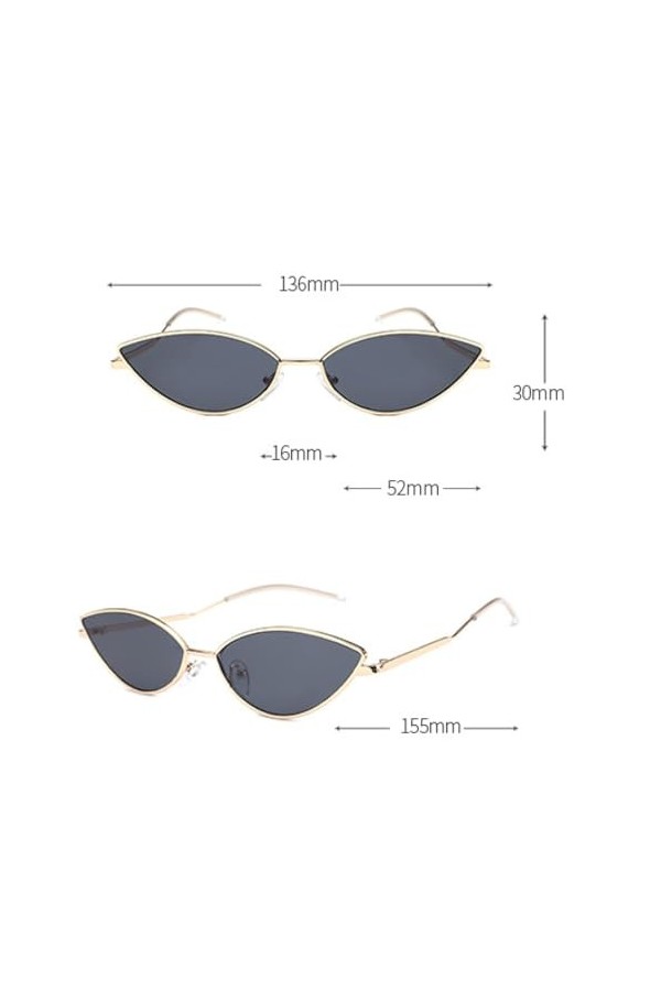 QQLADY Lunettes De Soleil Homme Et Femme, Lunettes De Soleil Tendance, Lunettes De Soleil Photo Rétro, Lunettes De Soleil À V