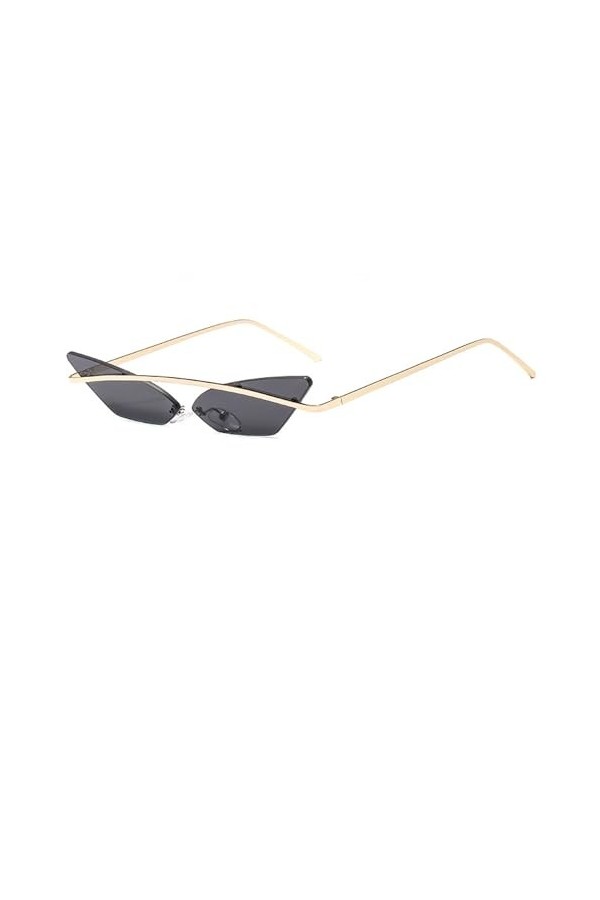 QQLADY Lunettes De Soleil Pour Femmes, Lunettes De Soleil Œil De Chat Personnalisées, Lunettes De Soleil Sans Monture, Adapté