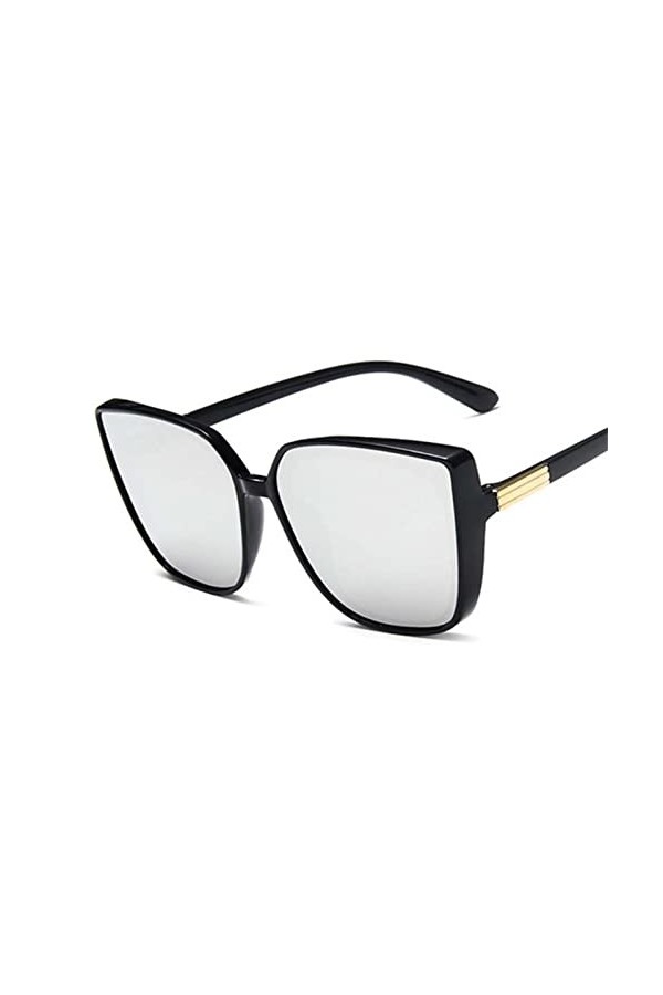 DIPISO des Lunettes de Soleil, Lunettes de Soleil Oeil de Chat Femmes Lunettes de Soleil Miroir Vintage for Femme Cool à Gran