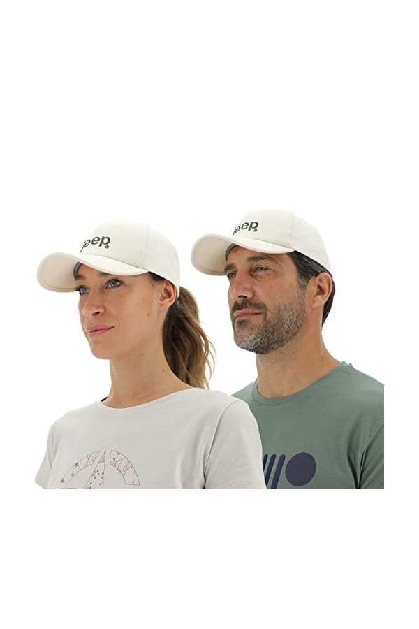 Jeep O102462-E701 J Casquette Baseball Broderie 7-Slot Grille JI22S Deep Green/Birch Whi UNI