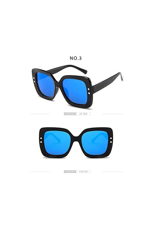 YIERJIU Lunettes Lunettes de Soleil surdimensionnées Femmes Transparent dégradé Lunettes de Soleil Grand Cadre Lunettes Vinta