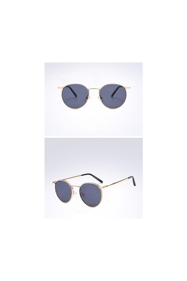 QQLADY Lunettes De Soleil Pour Hommes Et Femmes, Lunettes De Soleil Rondes, Style Simple, Lunettes De Soleil À La Mode Et Pol