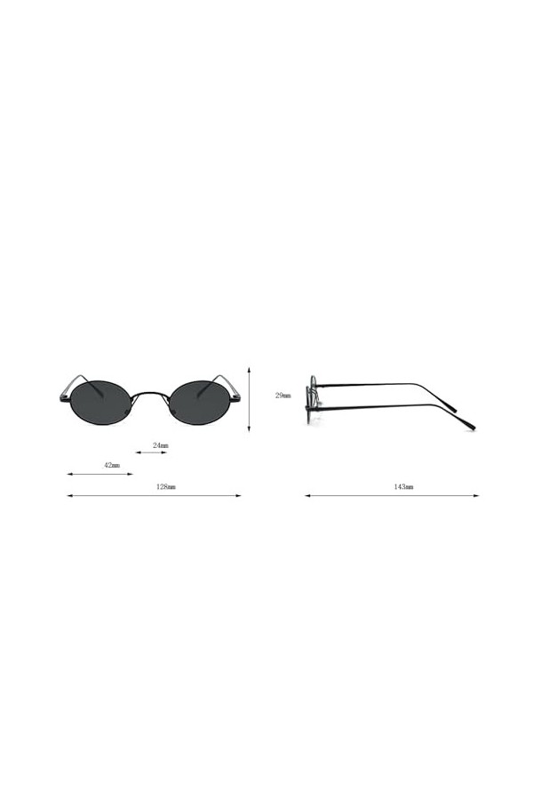 QQLADY Lunettes De Soleil Pour Femmes, Lunettes De Soleil Ovales Européennes Et Américaines, Lunettes De Soleil De Style Punk