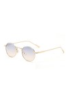 HPIRME Lunettes de soleil rondes à monture métallique pour hommes, petites lunettes de soleil de style rétro pour femmes, dég