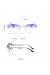 QQLADY Lunettes De Soleil Pour Femmes, Lunettes De Soleil Sans Monture Européennes Et Américaines, Lunettes De Soleil Au Desi