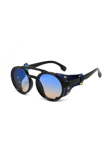 QQLADY Lunettes De Soleil Pour Hommes Et Femmes, Lunettes De Soleil En Cuir Européennes Et Américaines, Lunettes De Soleil Pu